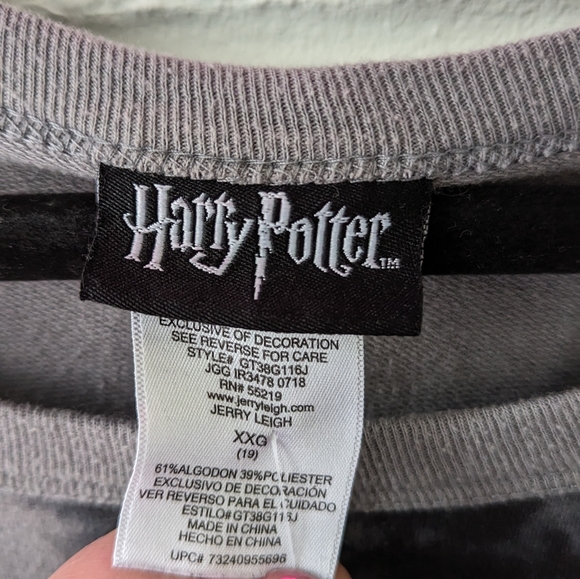 Harry Potter Hogwarts Alumni Shirt Junior plus XXL Tie-dye Shoulder laces - Picture 3 of 5